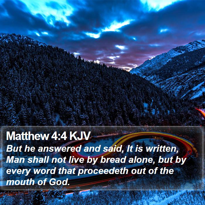 Matthew 4:4 KJV Bible Study