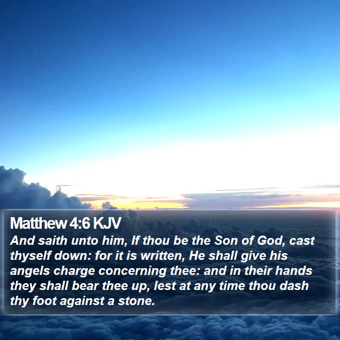 Matthew 4:6 KJV Bible Study