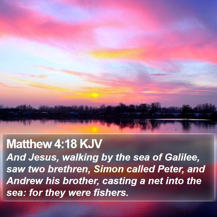 Matthew 4:18 KJV Bible Study