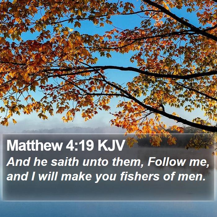 Matthew 4:19 KJV Bible Study