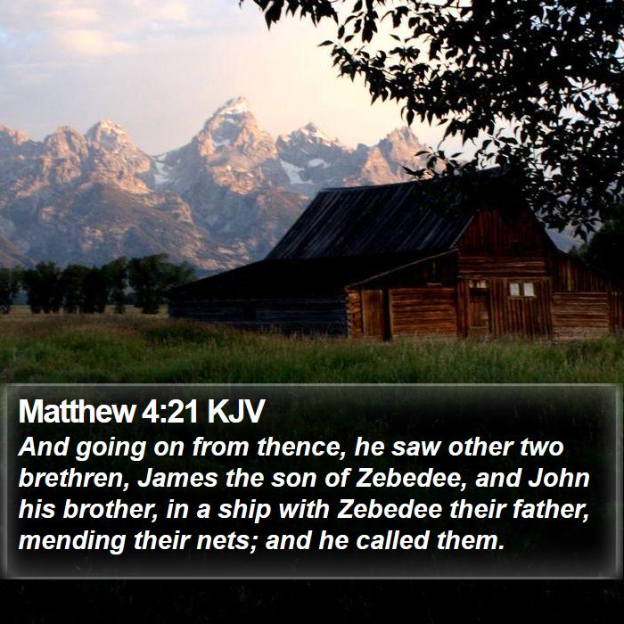 Matthew 4:21 KJV Bible Study