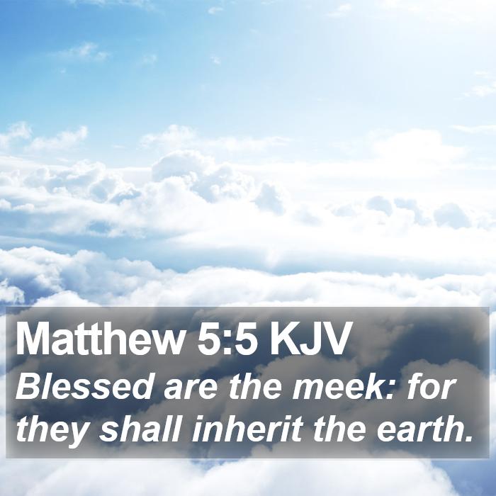 Matthew 5:5 KJV Bible Study