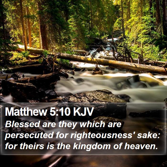 Matthew 5:10 KJV Bible Study