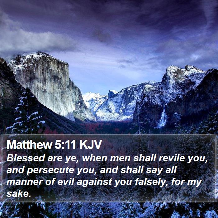 Matthew 5:11 KJV Bible Study