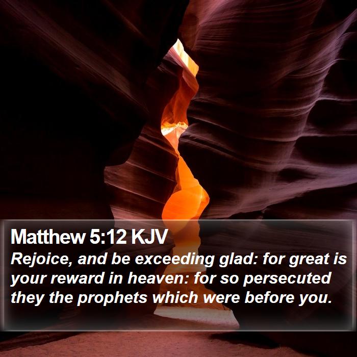 Matthew 5:12 KJV Bible Study