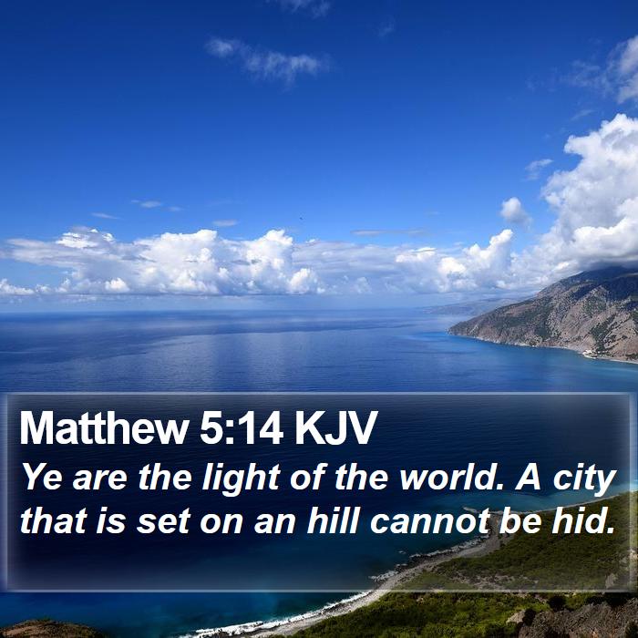 Matthew 5:14 KJV Bible Study