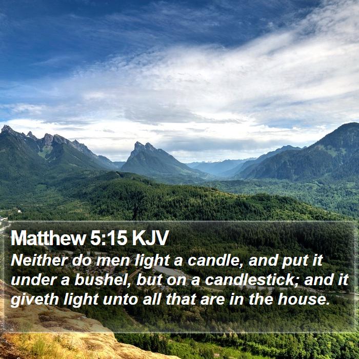 Matthew 5:15 KJV Bible Study