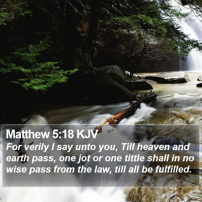 Matthew 5:18 KJV Bible Study