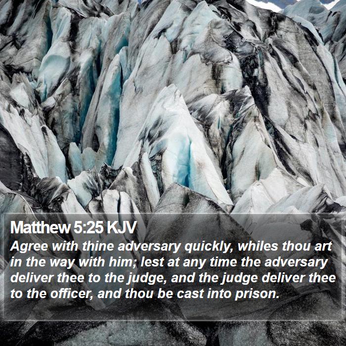 Matthew 5:25 KJV Bible Study