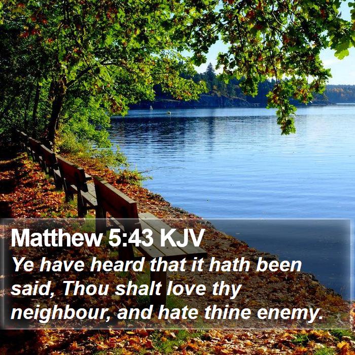 Matthew 5:43 KJV Bible Study