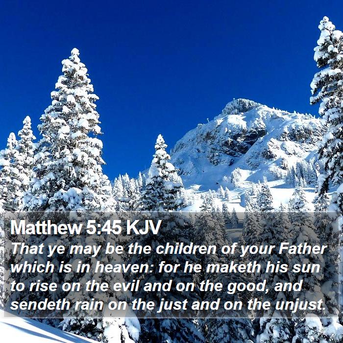 Matthew 5:45 KJV Bible Study