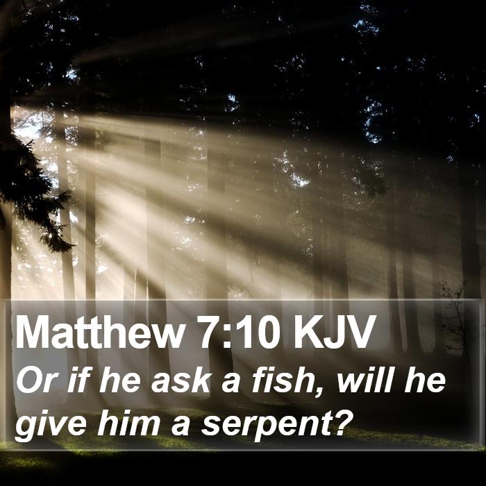 Matthew 7:10 KJV Bible Study