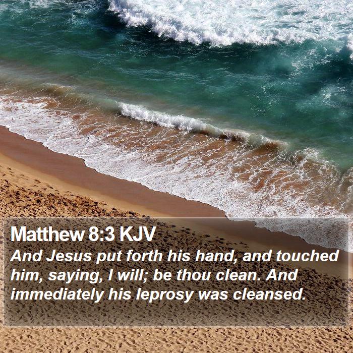 Matthew 8:3 KJV Bible Study