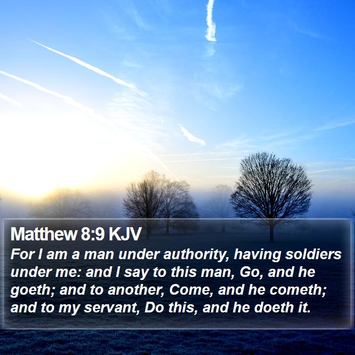 Matthew 8:9 KJV Bible Study