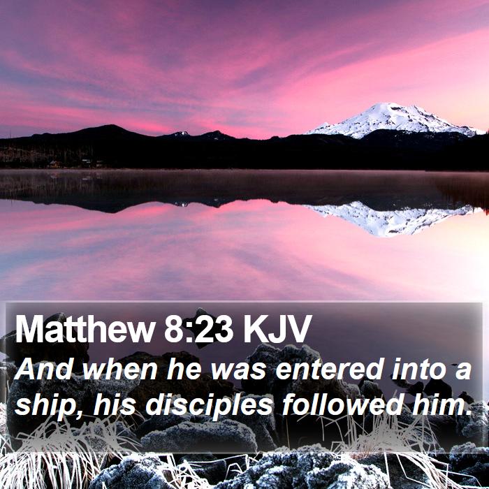 Matthew 8:23 KJV Bible Study