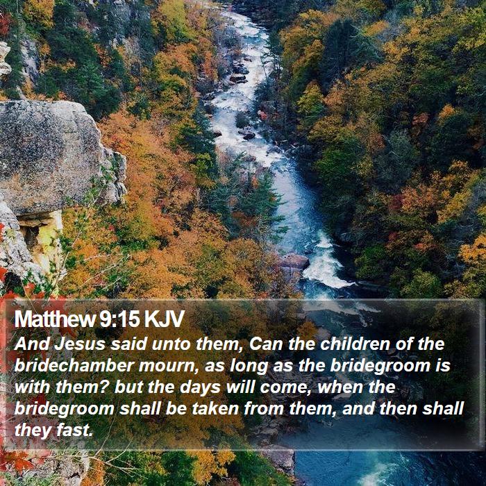 Matthew 9:15 KJV Bible Study