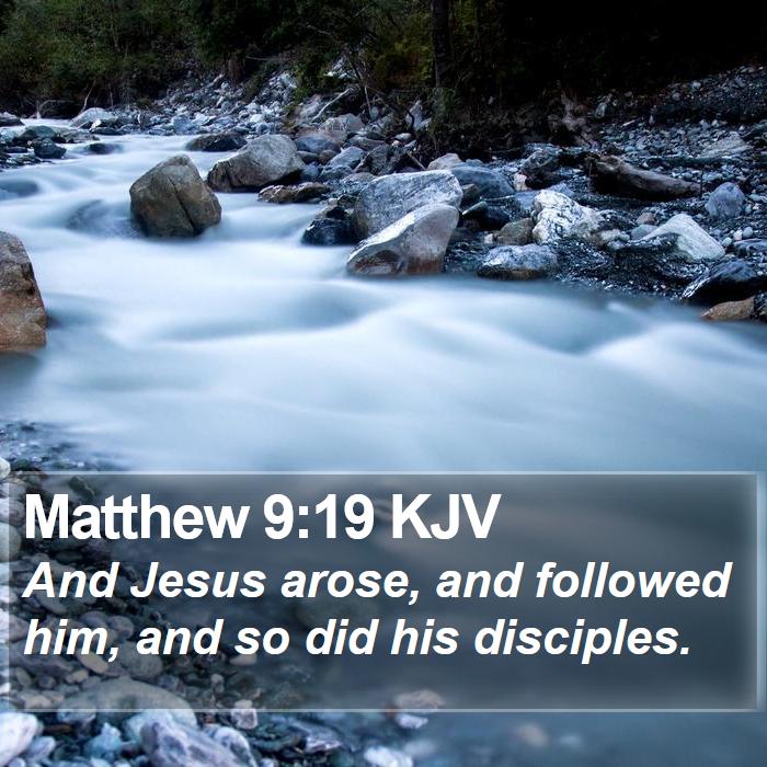 Matthew 9:19 KJV Bible Study