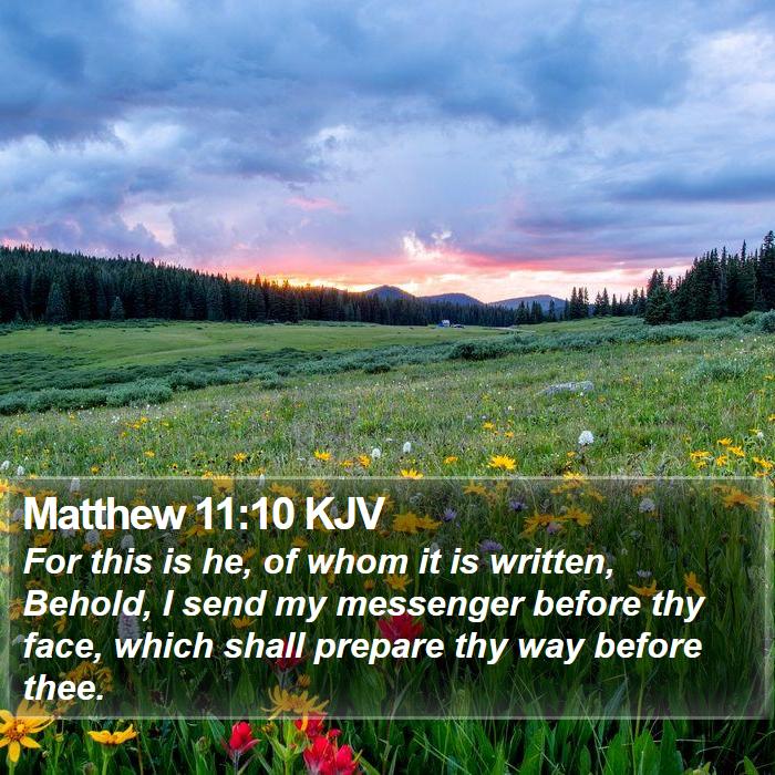 Matthew 11:10 KJV Bible Study