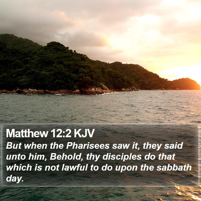 Matthew 12:2 KJV Bible Study