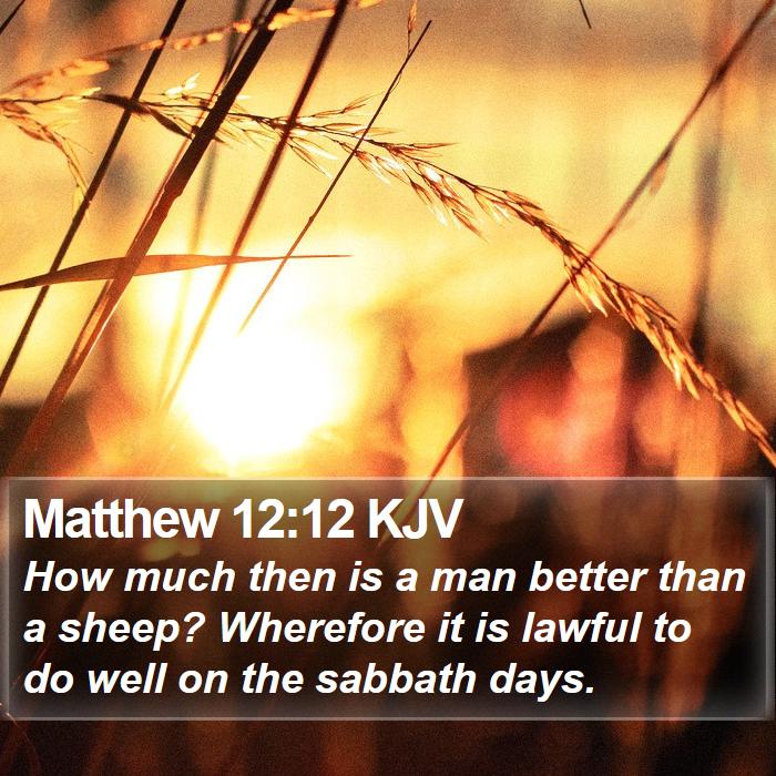 Matthew 12:12 KJV Bible Study