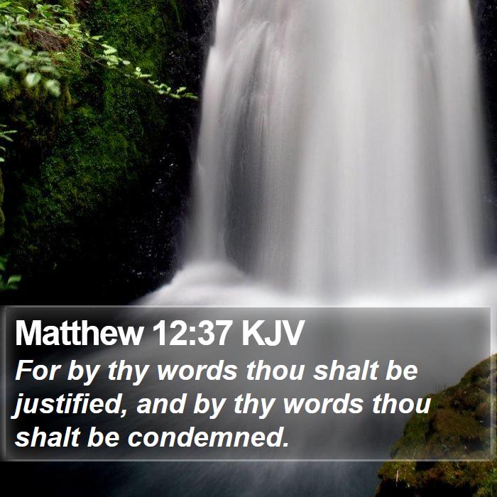 Matthew 12:37 KJV Bible Study