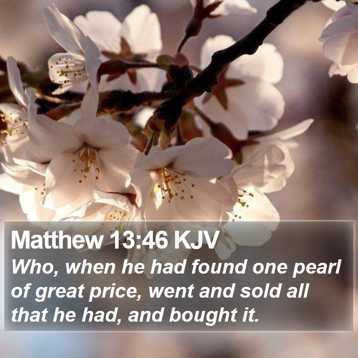 Matthew 13:46 KJV Bible Study