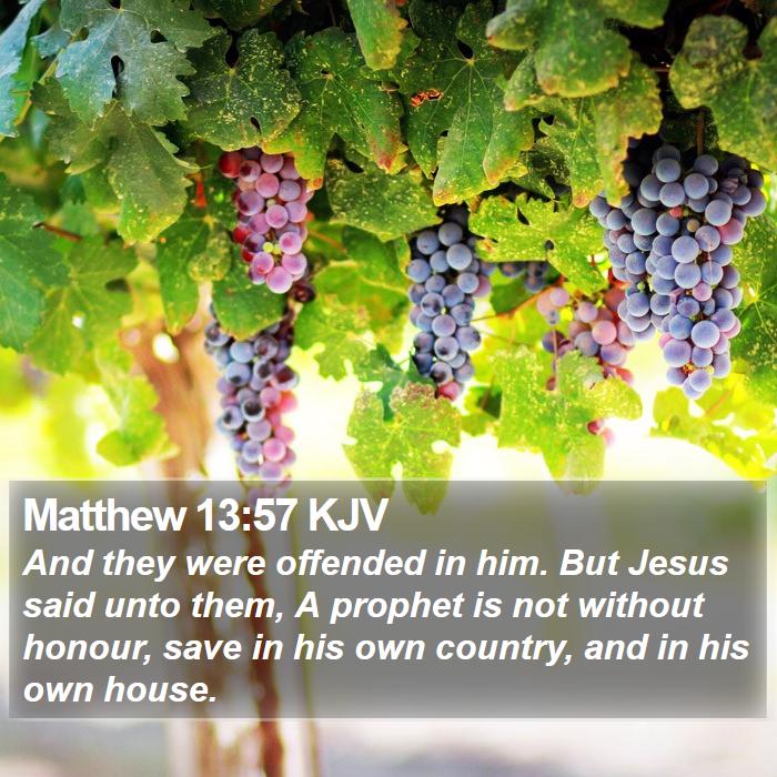 Matthew 13:57 KJV Bible Study