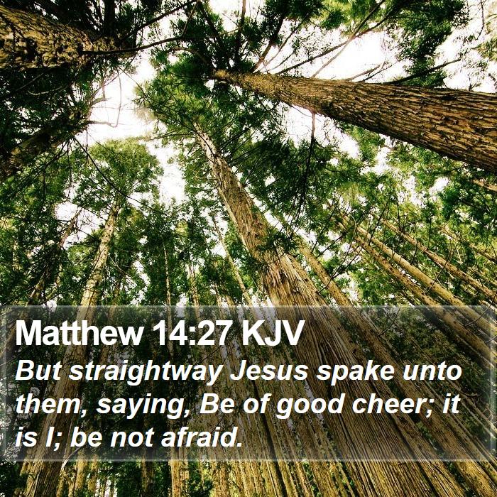 Matthew 14:27 KJV Bible Study