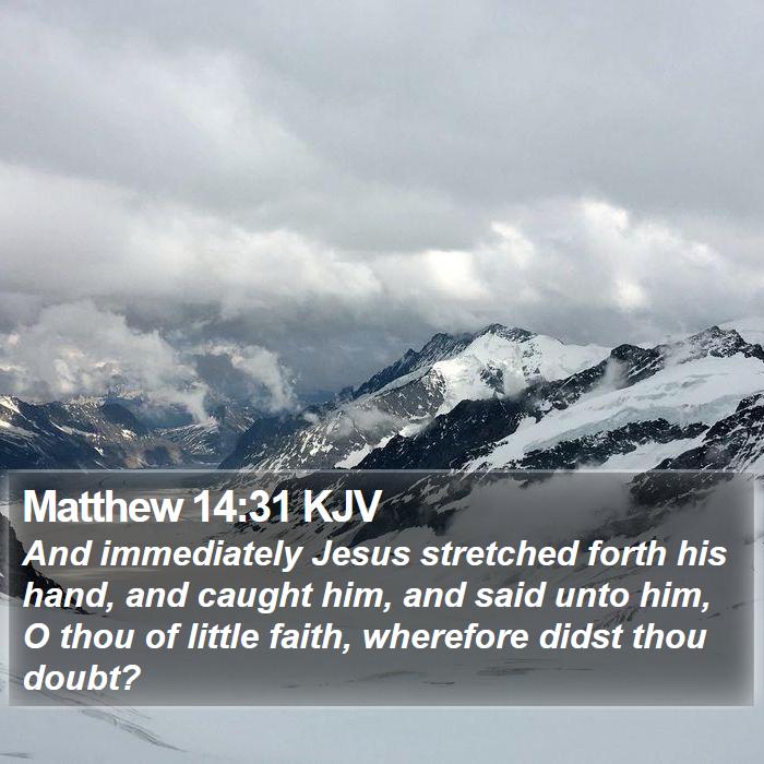 Matthew 14:31 KJV Bible Study