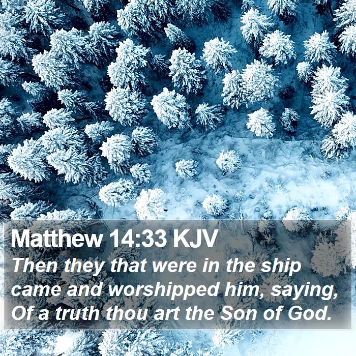 Matthew 14:33 KJV Bible Study