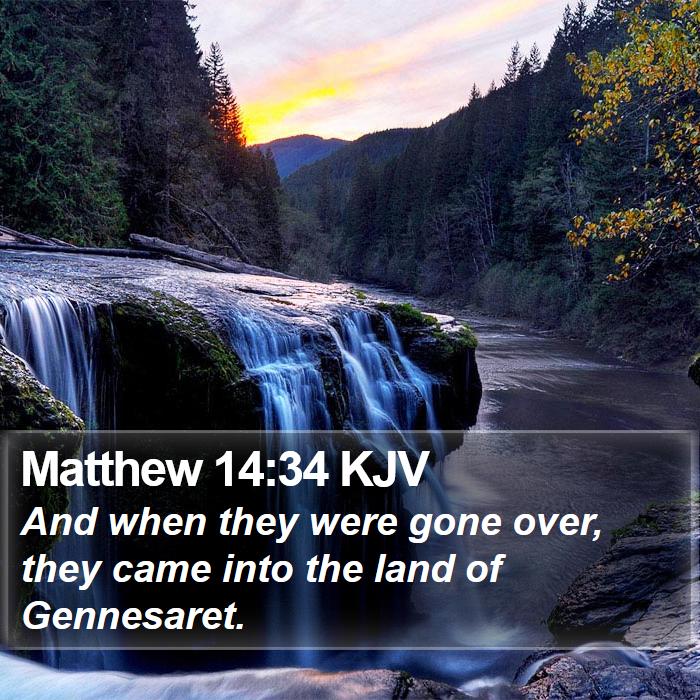 Matthew 14:34 KJV Bible Study