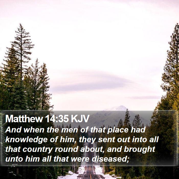 Matthew 14:35 KJV Bible Study