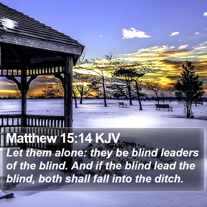 Matthew 15:14 KJV Bible Study