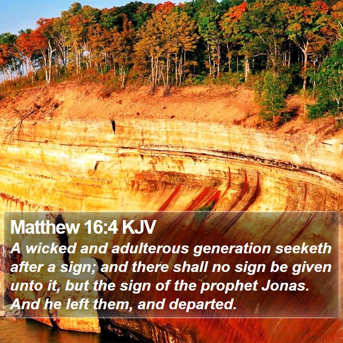 Matthew 16:4 KJV Bible Study