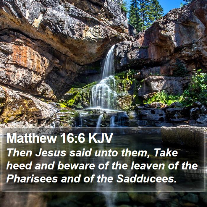 Matthew 16:6 KJV Bible Study