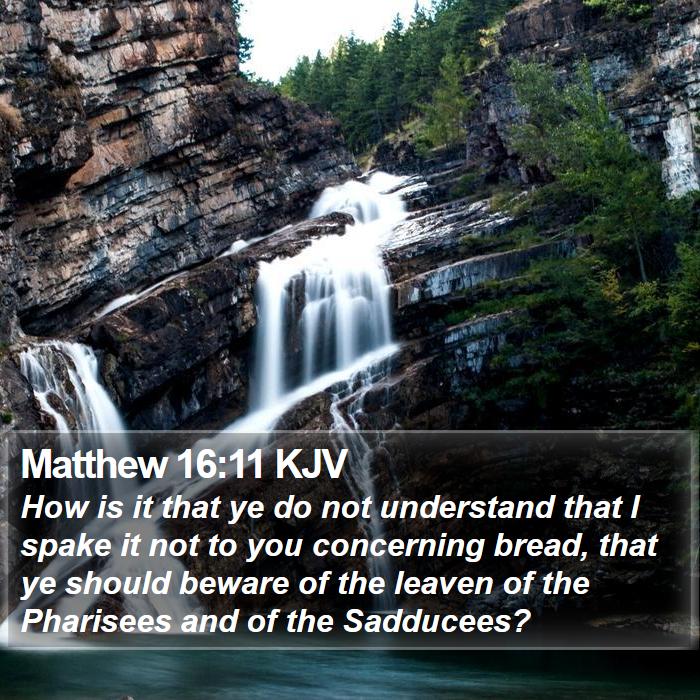 Matthew 16:11 KJV Bible Study