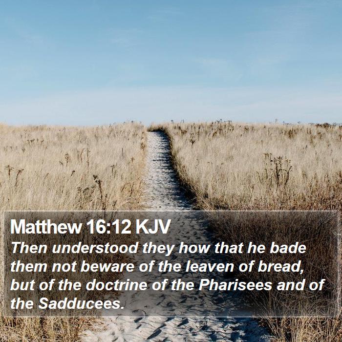 Matthew 16:12 KJV Bible Study