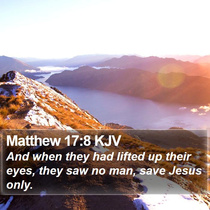 Matthew 17:8 KJV Bible Study