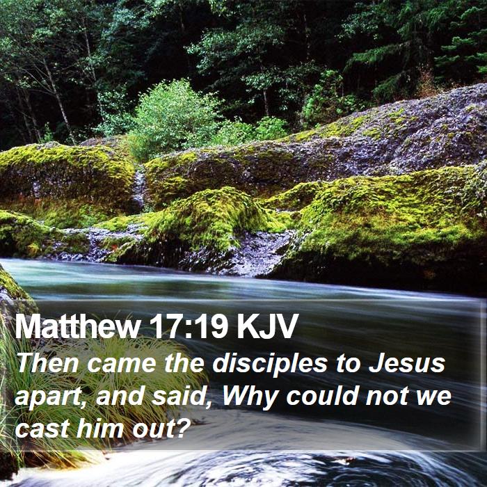 Matthew 17:19 KJV Bible Study