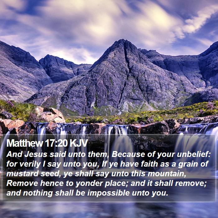 Matthew 17:20 KJV Bible Study