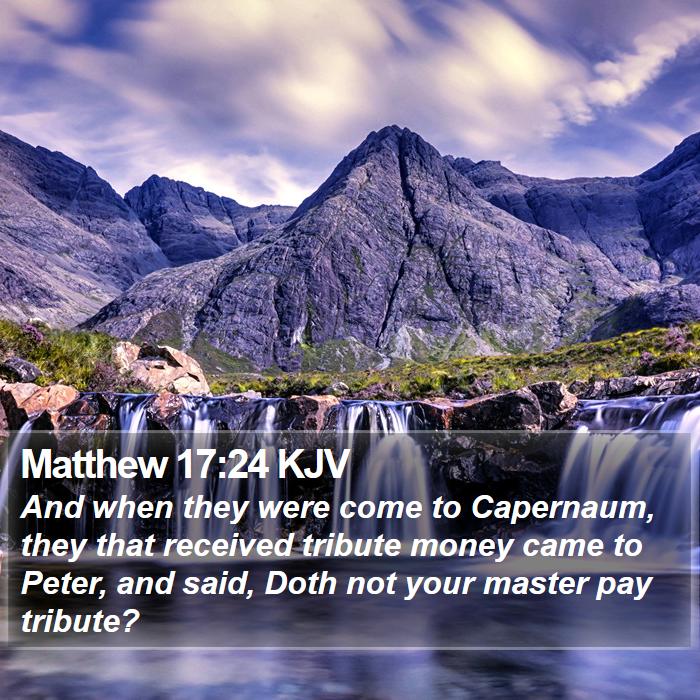 Matthew 17:24 KJV Bible Study