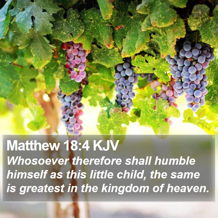 Matthew 18:4 KJV Bible Study