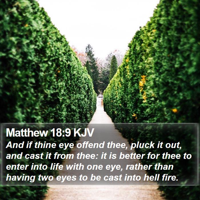 Matthew 18:9 KJV Bible Study