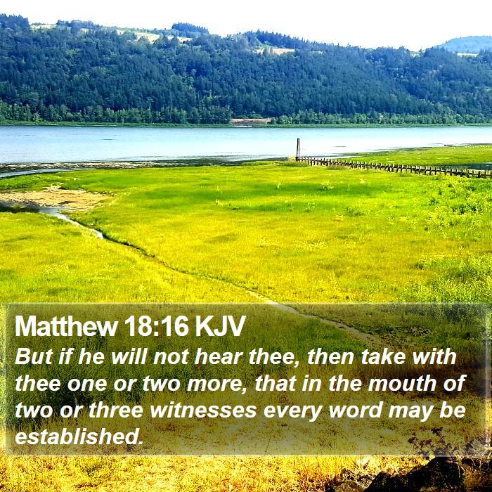 Matthew 18:16 KJV Bible Study