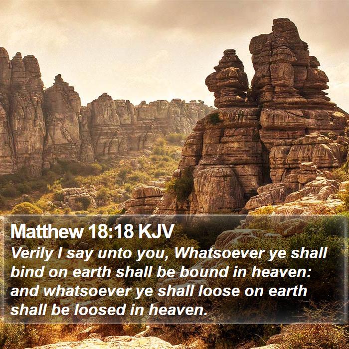 Matthew 18:18 KJV Bible Study