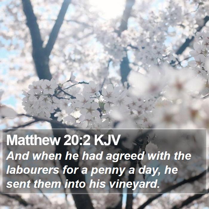 Matthew 20:2 KJV Bible Study