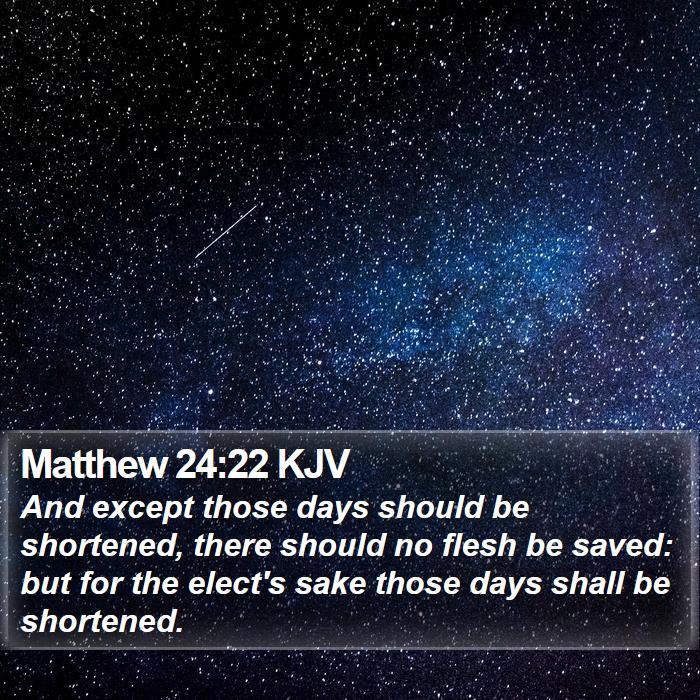 Matthew 24:22 KJV Bible Study