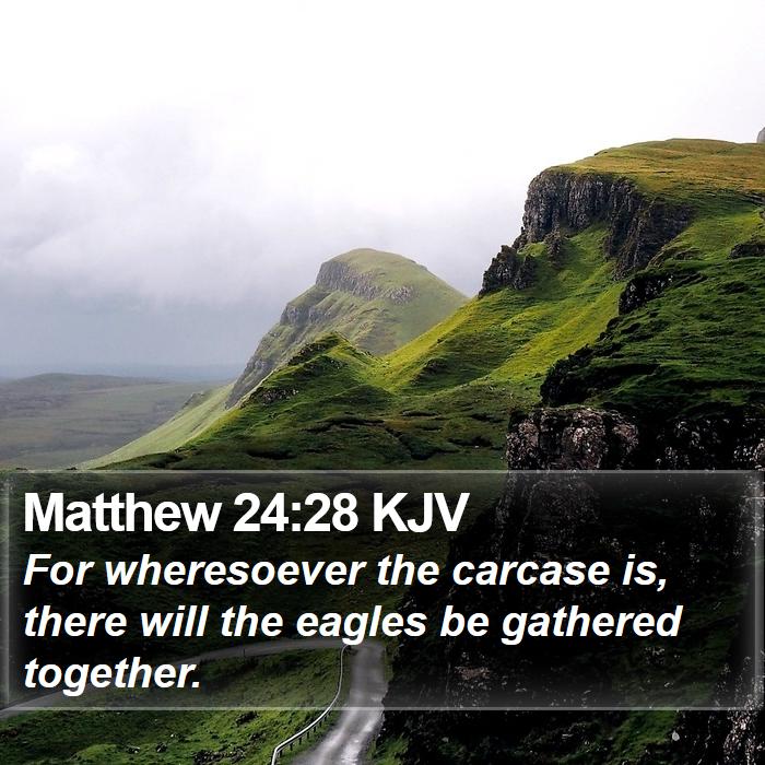 Matthew 24:28 KJV Bible Study