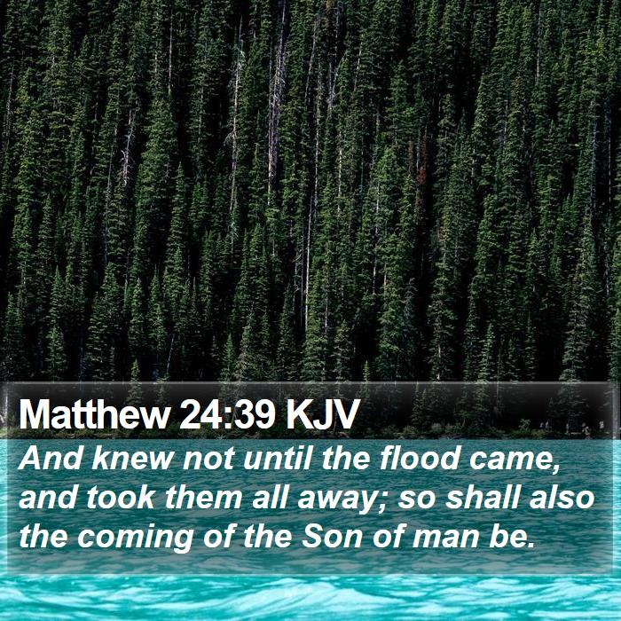 Matthew 24:39 KJV Bible Study