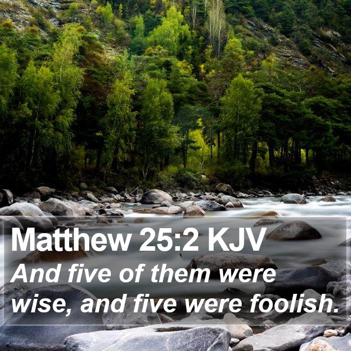 Matthew 25:2 KJV Bible Study